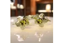 Ohrringe Gelber Peridot 14 Karat Gelbgold Vintage Stil vec028y